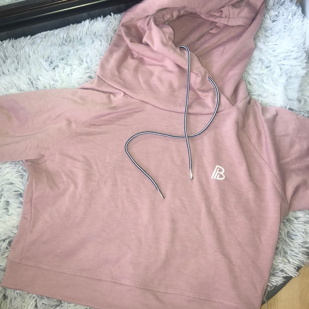 Mauve crop hoodie - built apparel
